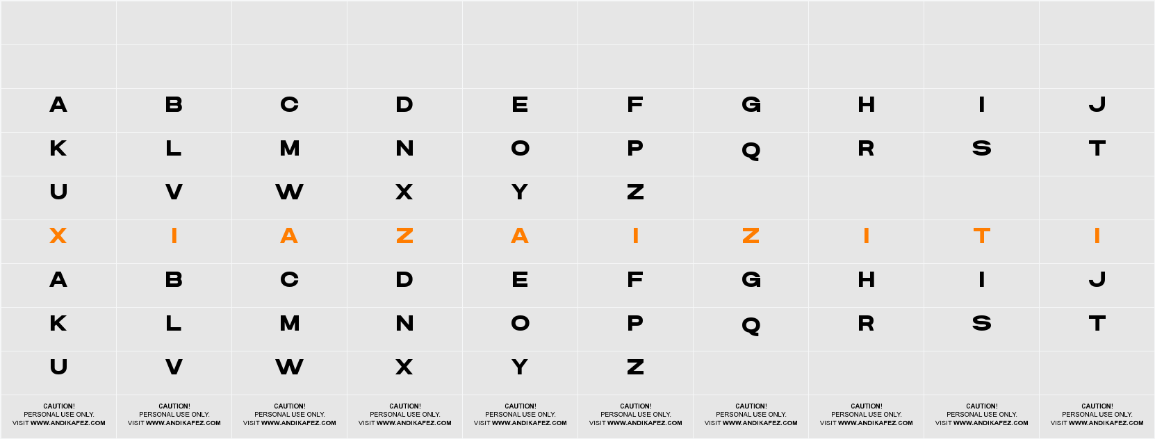 DANSON 字符映射表