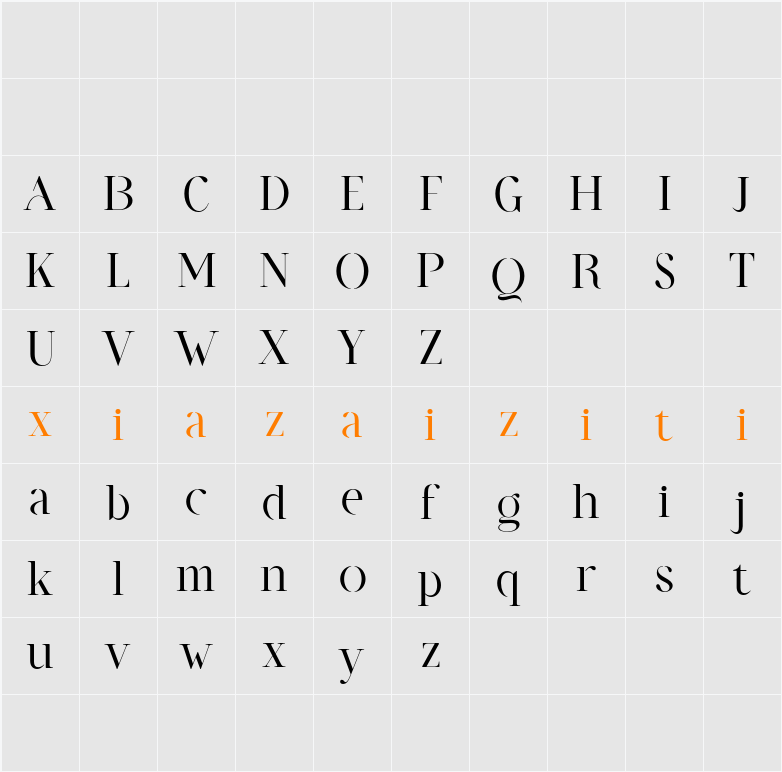 CS Ardent Demo 字符映射表