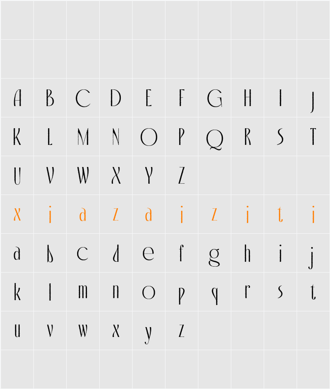 Capires Rough Demo 字符映射表