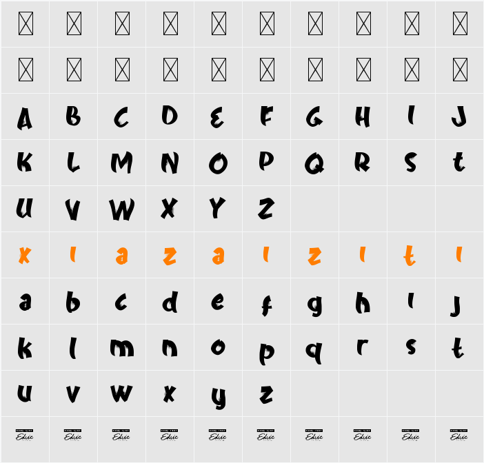 BroAndSisDemo 字符映射表