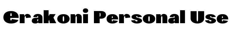 Erakoni Personal Use