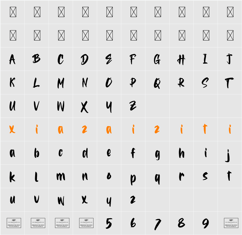 Eligibly Free 字符映射表