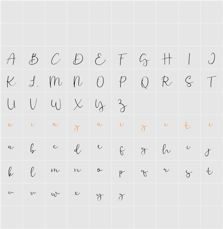 Challwa 字符映射表