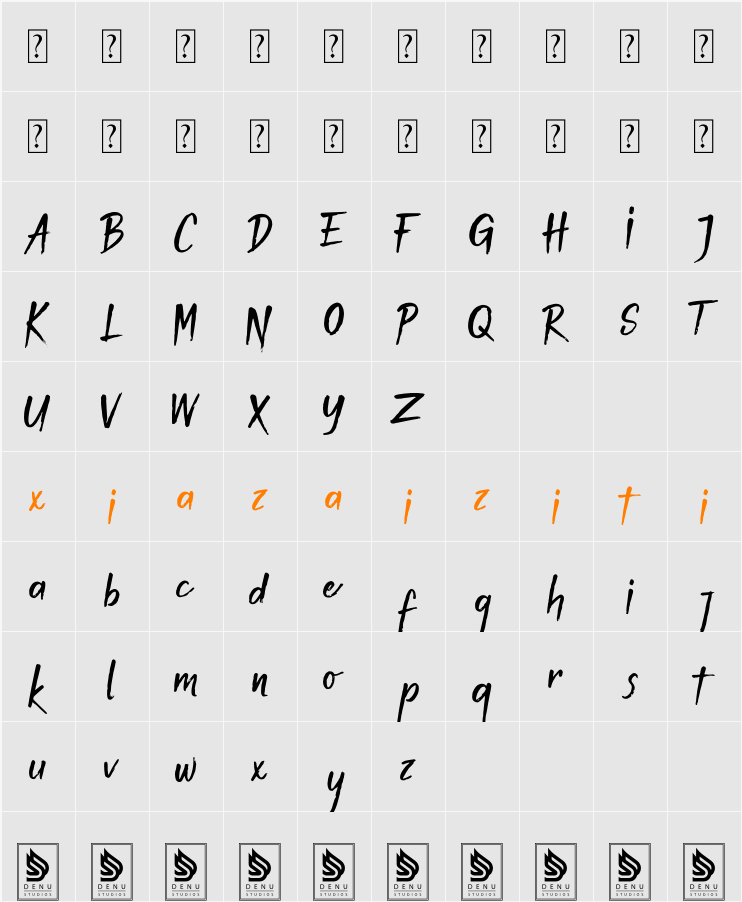 Death Rattle 字符映射表