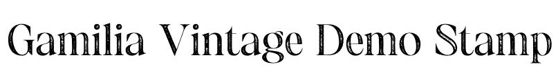 Gamilia Vintage Demo Stamp