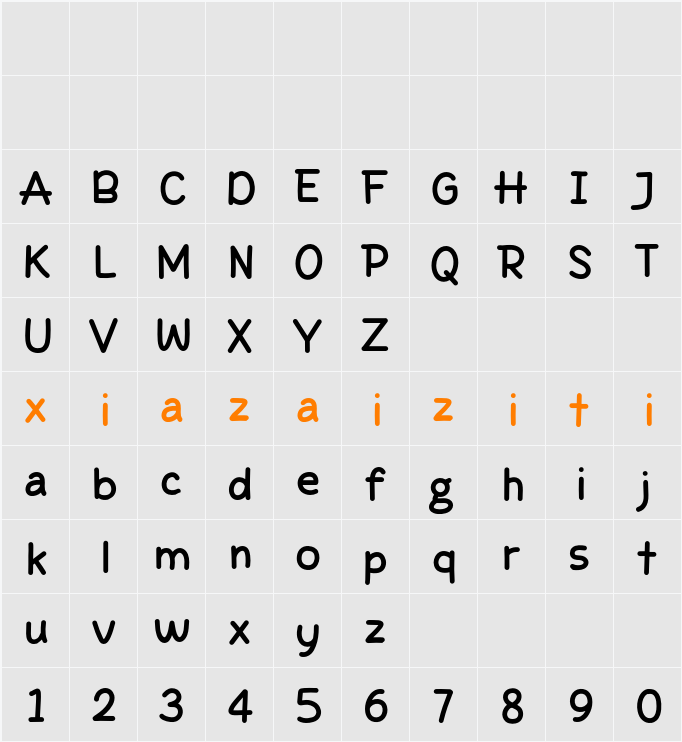Friend Info 字符映射表