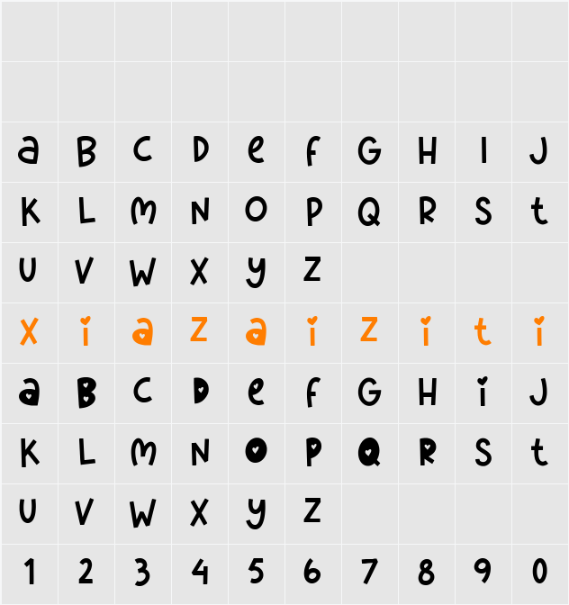 Darling Delicate 字符映射表