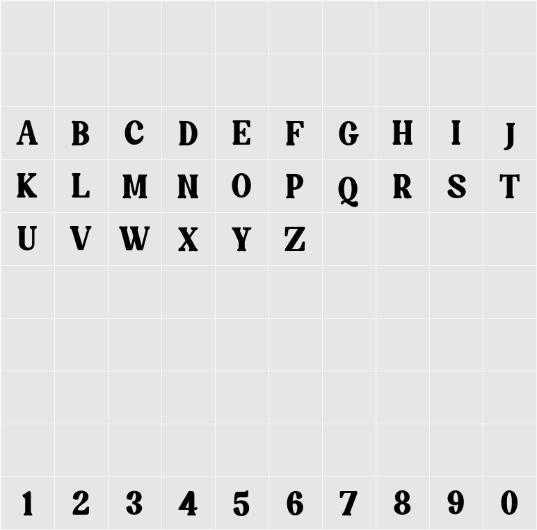 Dorgan 字符映射表