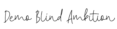 Demo Blind Ambition