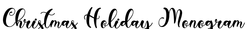Christmas Holiday Monogram