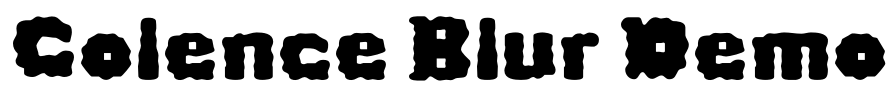 Colence Blur Demo