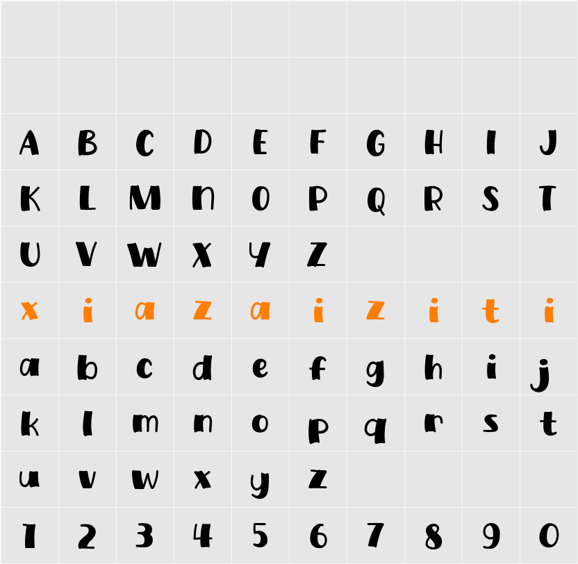 Buk Judes 字符映射表