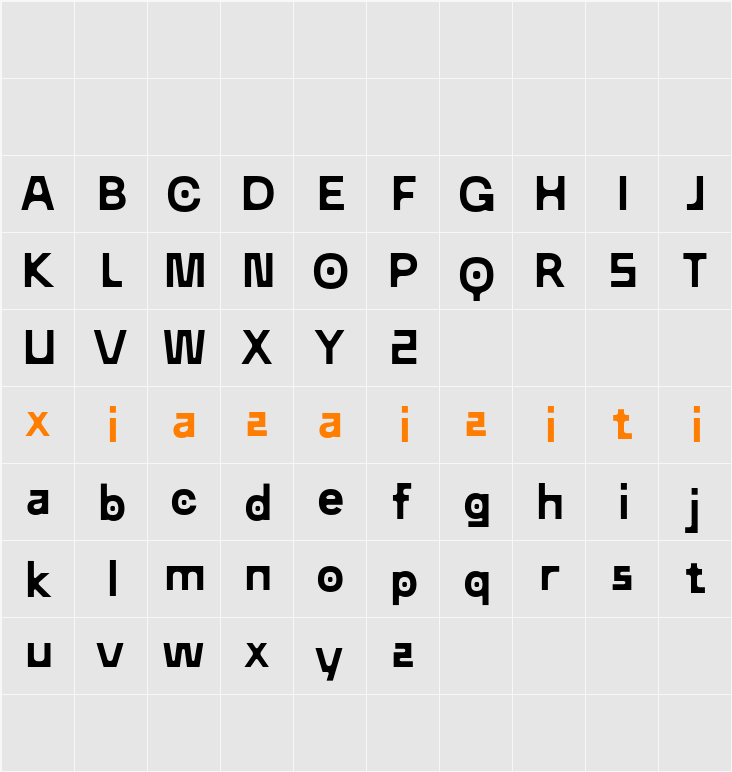CS Holmes Demo 字符映射表