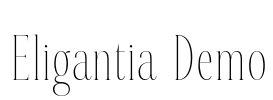 Eligantia Demo 字体预览图