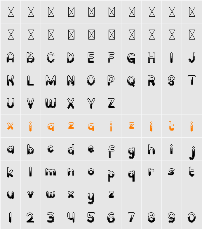 Clever Science Lab 字符映射表
