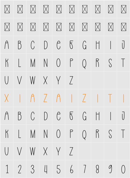 Farm Work 字符映射表