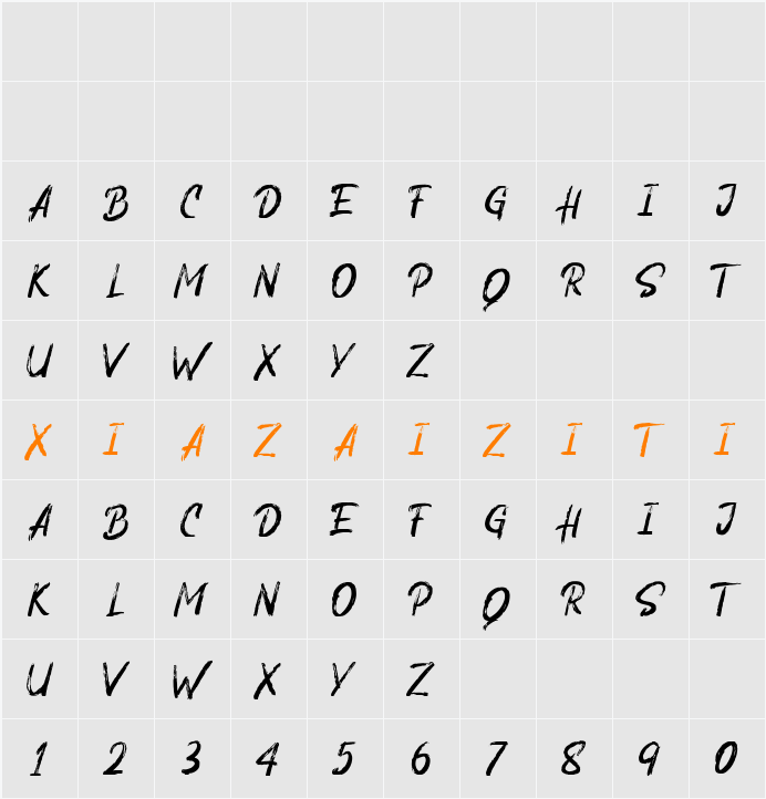 Dark Blow 字符映射表