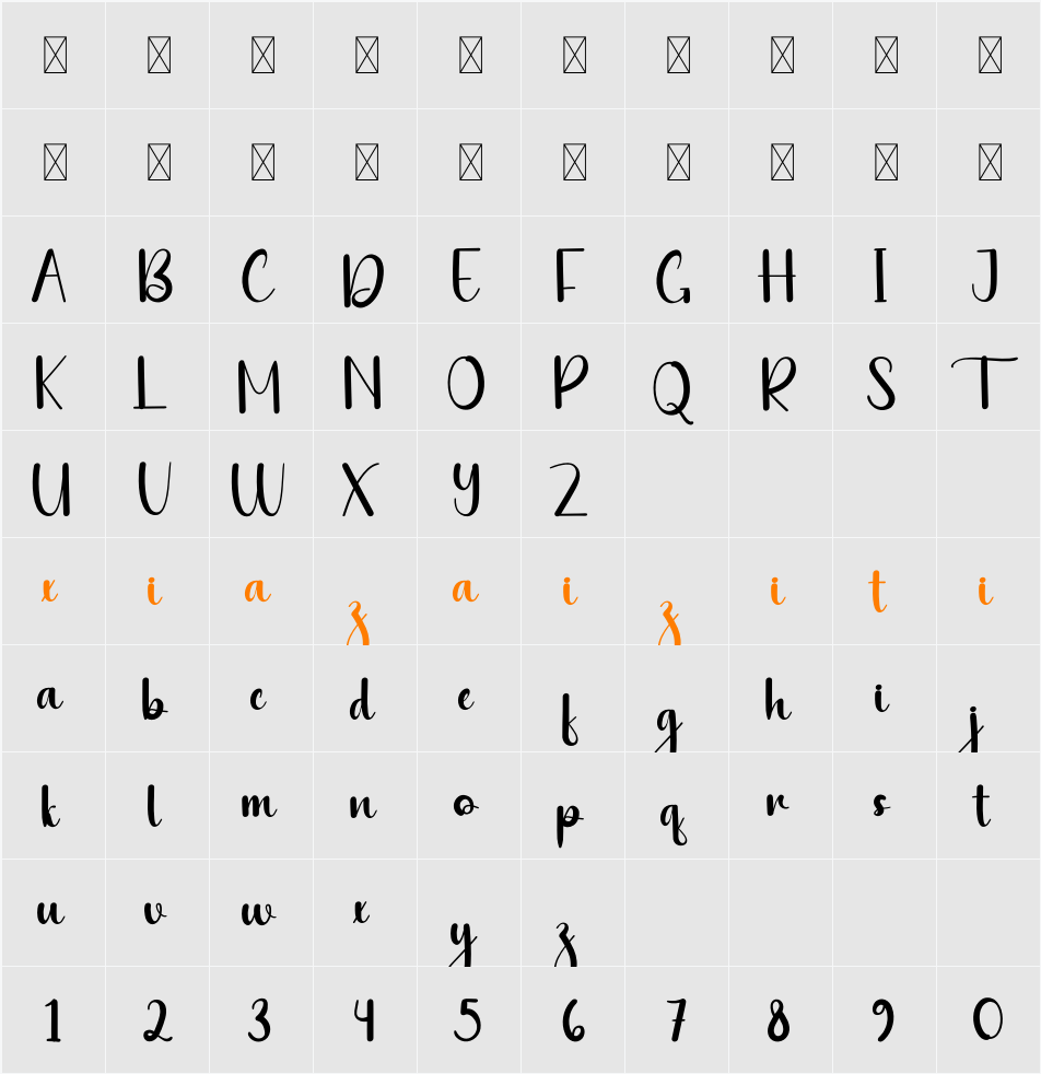 Fishing Beach 字符映射表