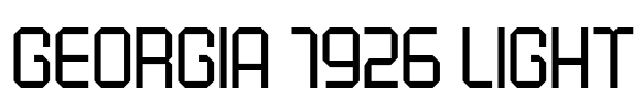 Georgia 1926 Light