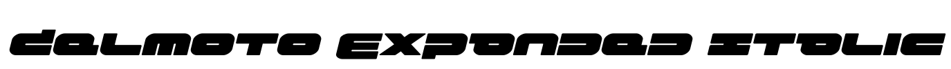Delmoto Expanded Italic