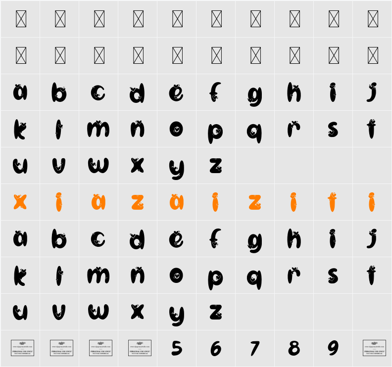 Captivate 字符映射表