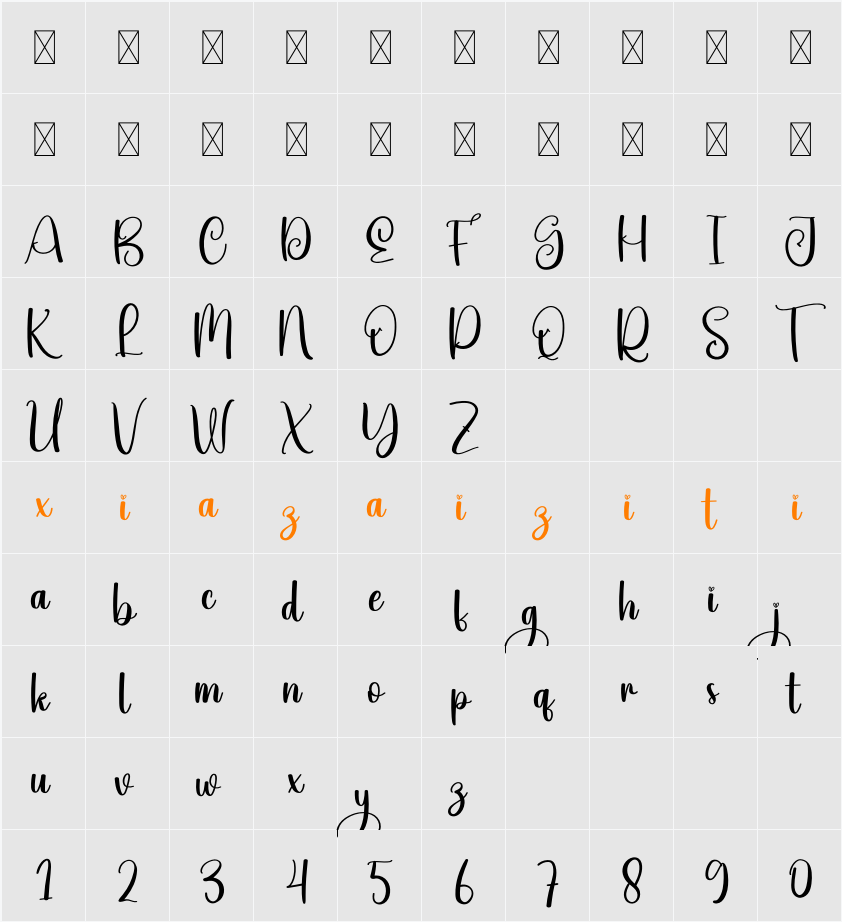 Getout 字符映射表