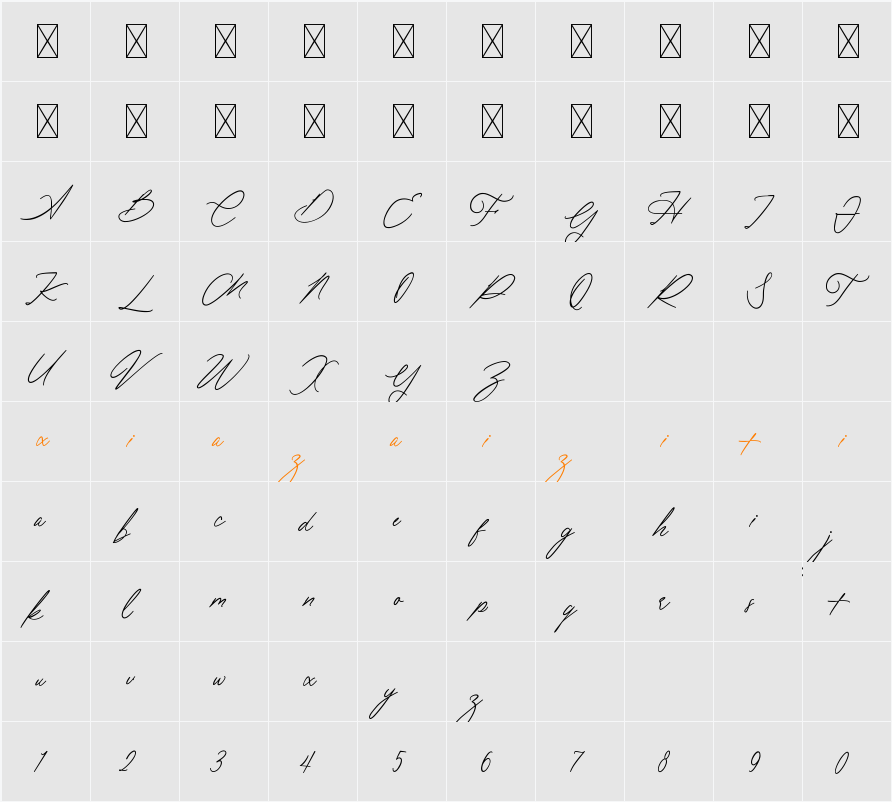 Frederick 字符映射表