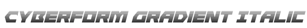 Cyberform Gradient Italic