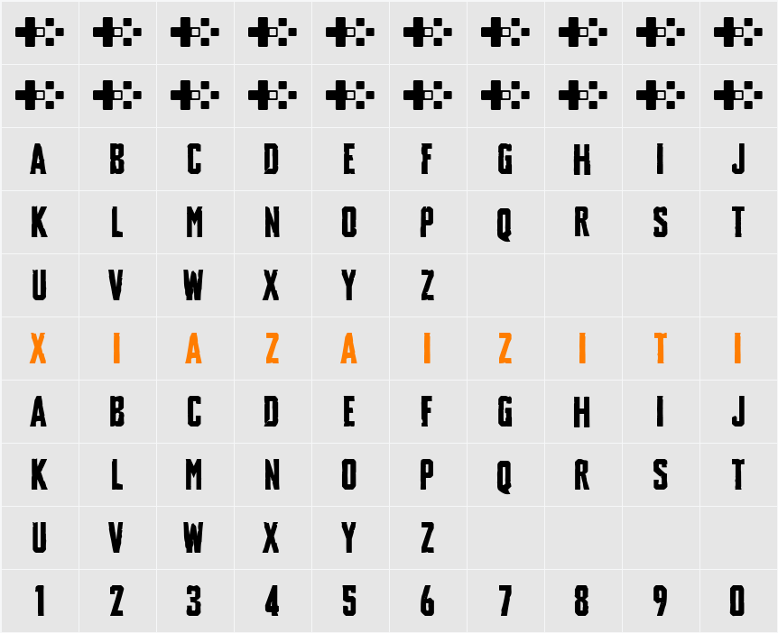 Destruction Manual 字符映射表