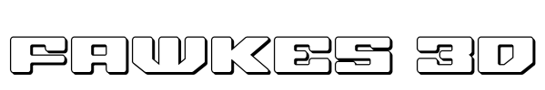 Fawkes 3D 字体预览图