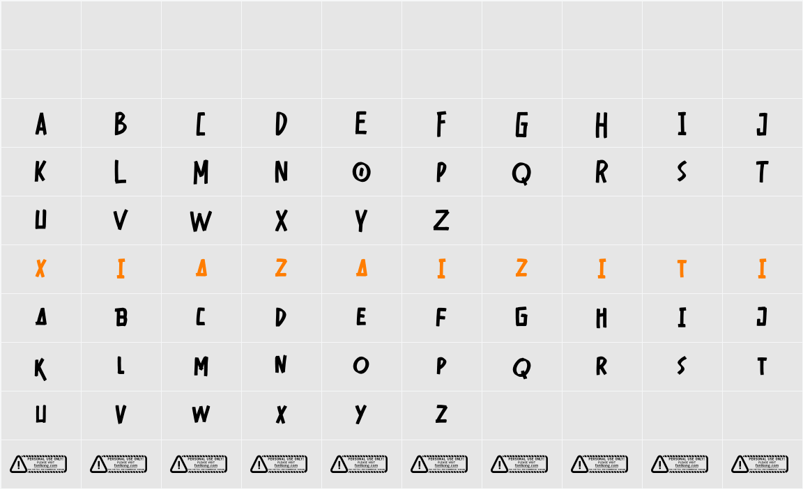 Gearblock PERSONAL USE ONLY! 字符映射表