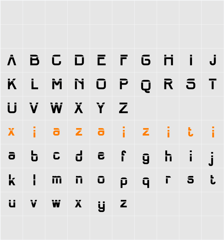 Darille Demo 字符映射表