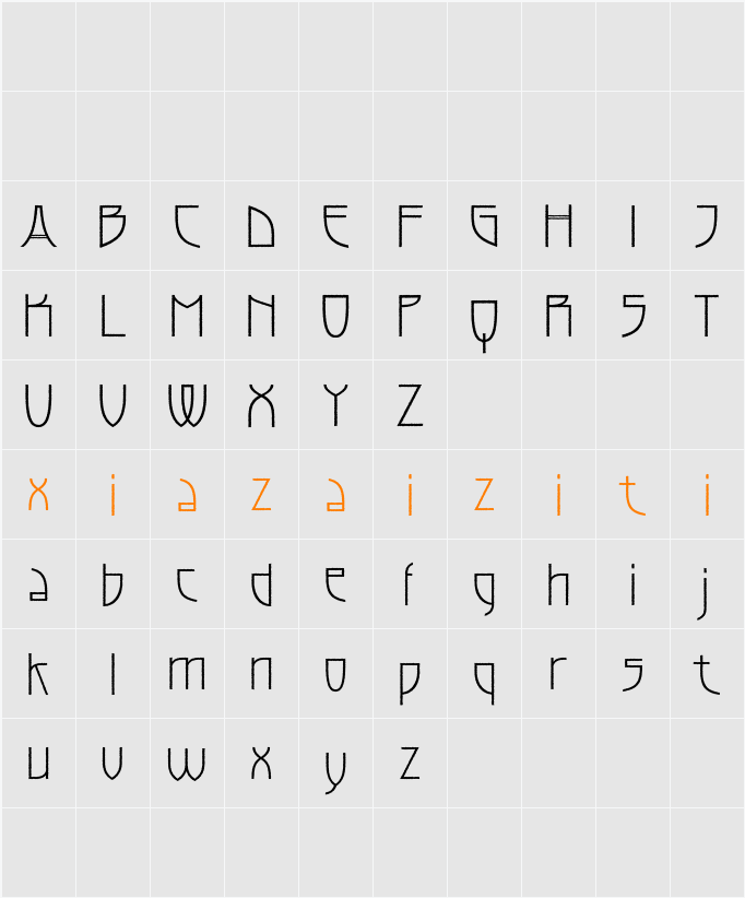 Chioki Rough Demo 字符映射表