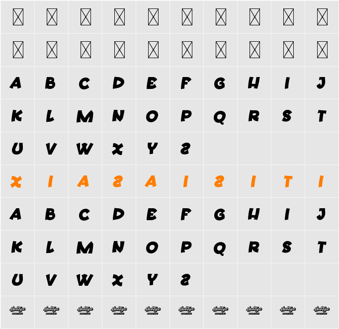 DuckSoundDemo 字符映射表