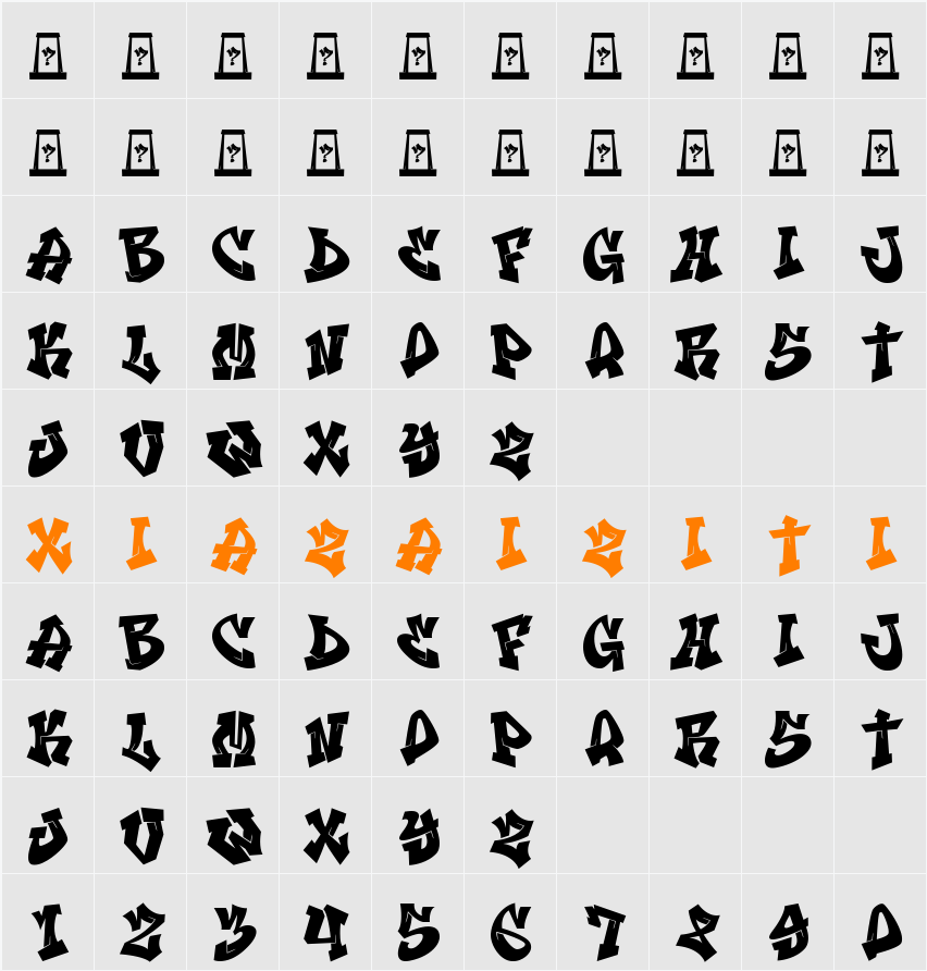 Cemong Lebay 字符映射表