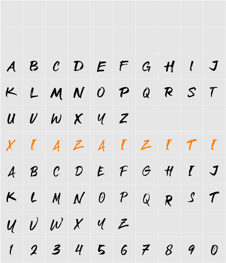 Demo Northside 字符映射表