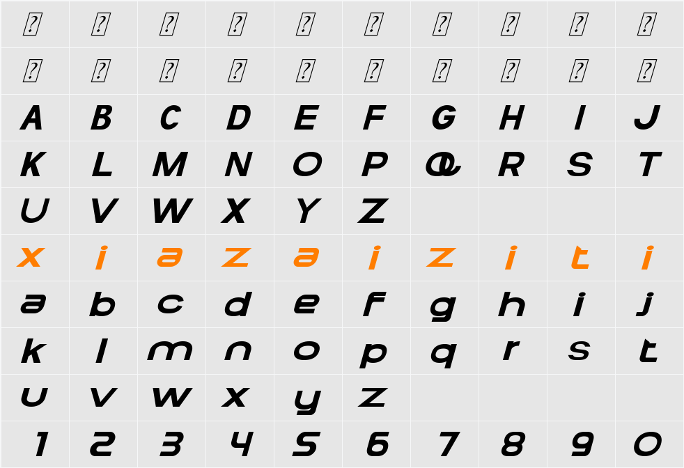 FF PQR 字符映射表