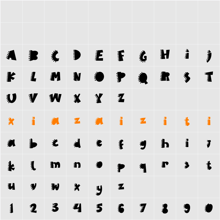 Dino Roar 字符映射表