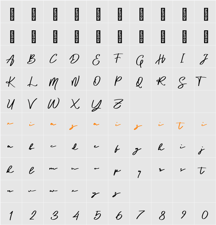 Enzakiel Personal Use 字符映射表