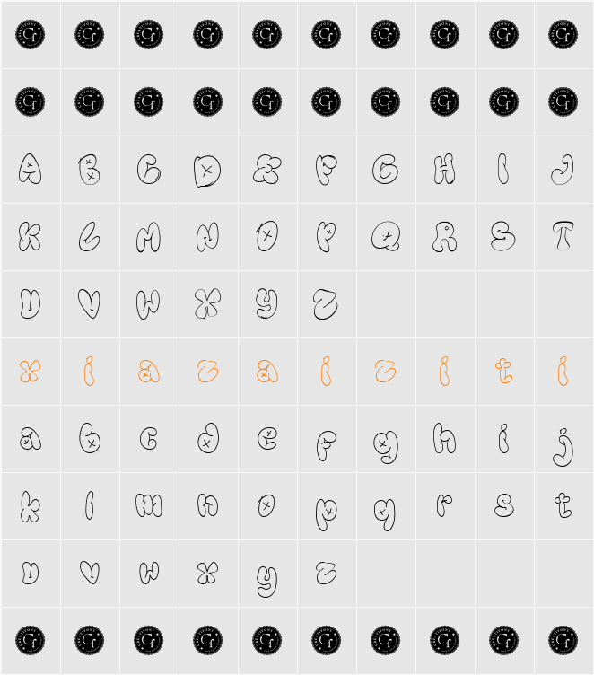 CF Balloongun Demo 字符映射表
