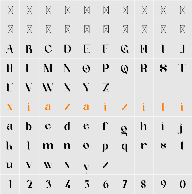 Geyster 字符映射表