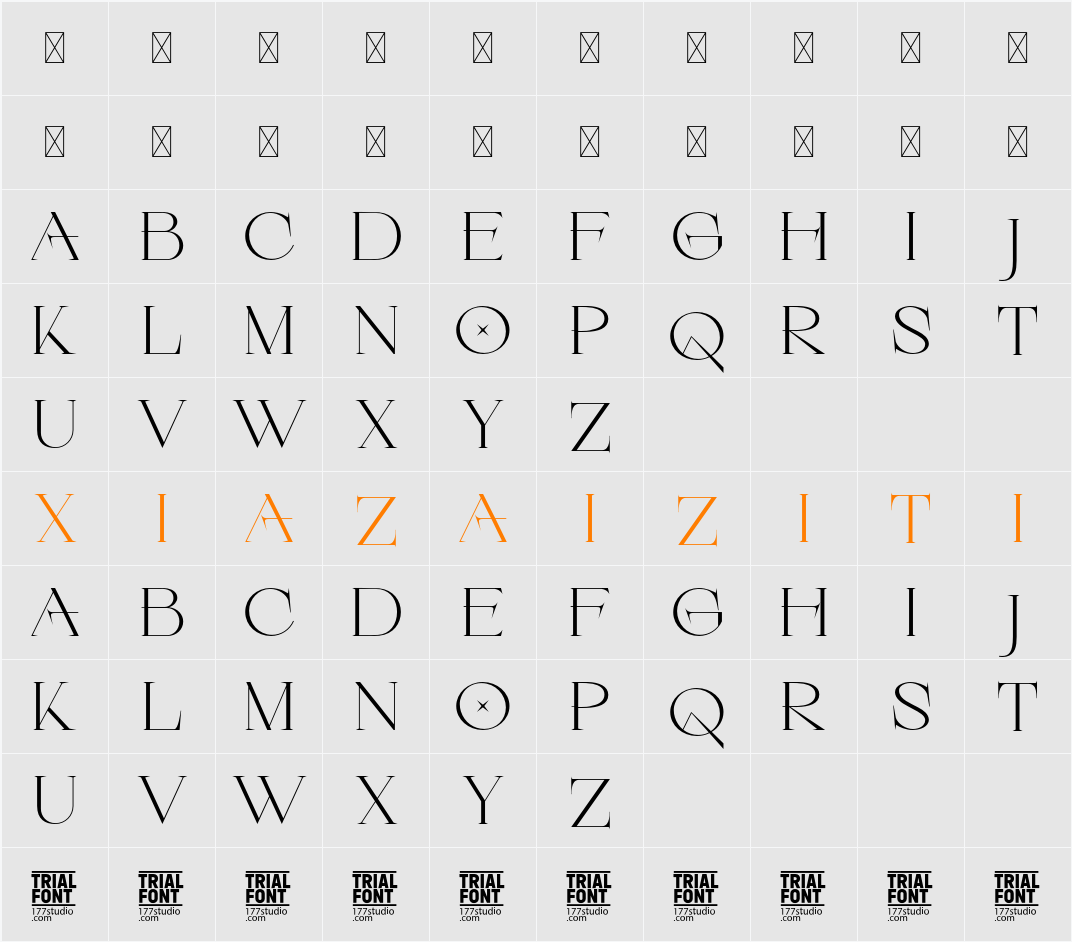 Fantasy Narratives Demo 字符映射表