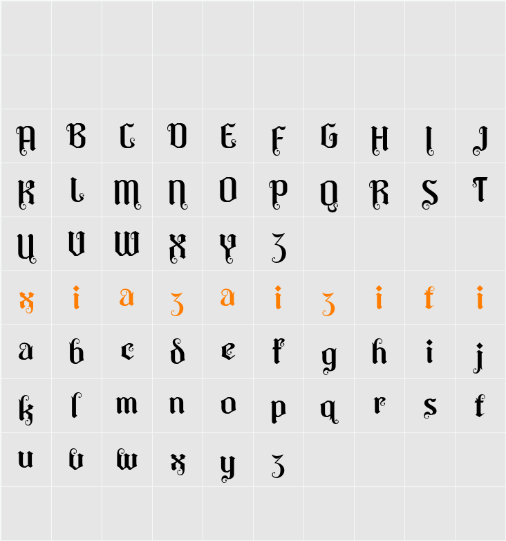 CS Verity Demo 字符映射表