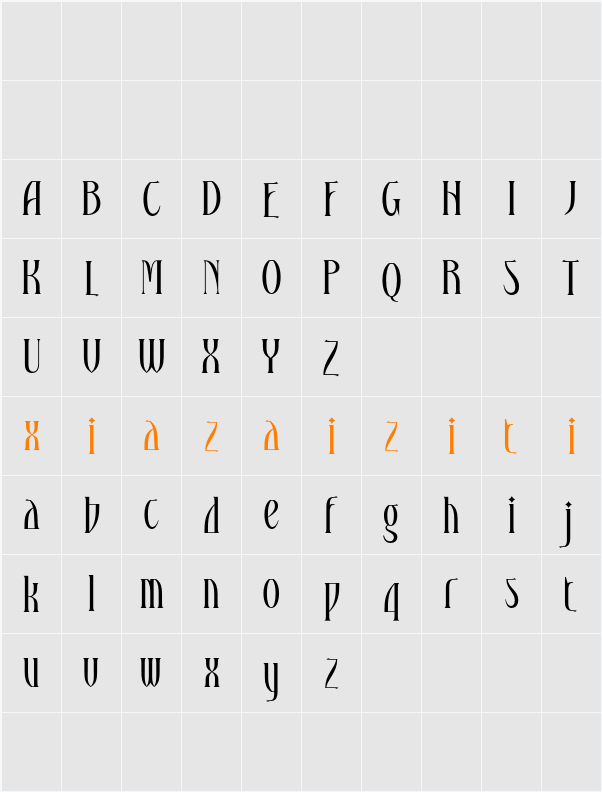 Dallen Demo 字符映射表