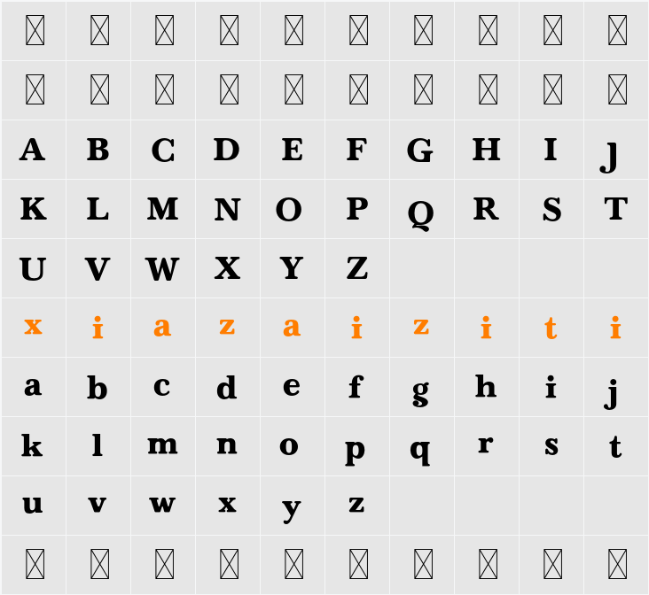 CF Switch Rhyme 字符映射表