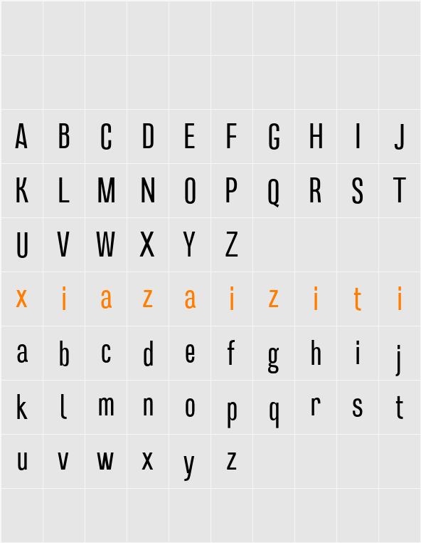 Dozed Demo 字符映射表