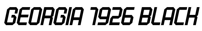 Georgia 1926 Black
