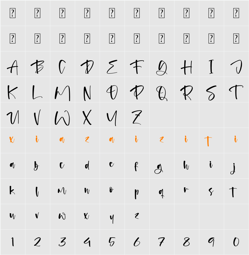 Gankchy 字符映射表