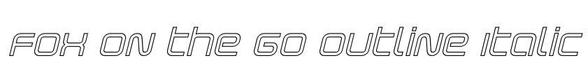 Fox on the Go Outline Italic