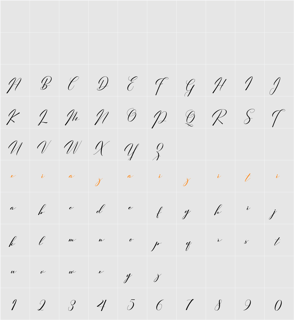 FirgiaGIA 字符映射表